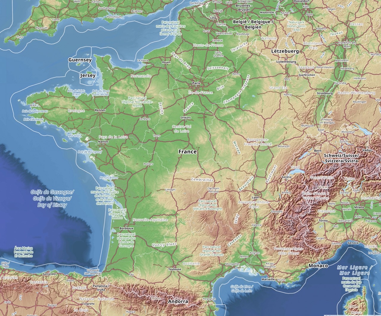 Mappa Francia